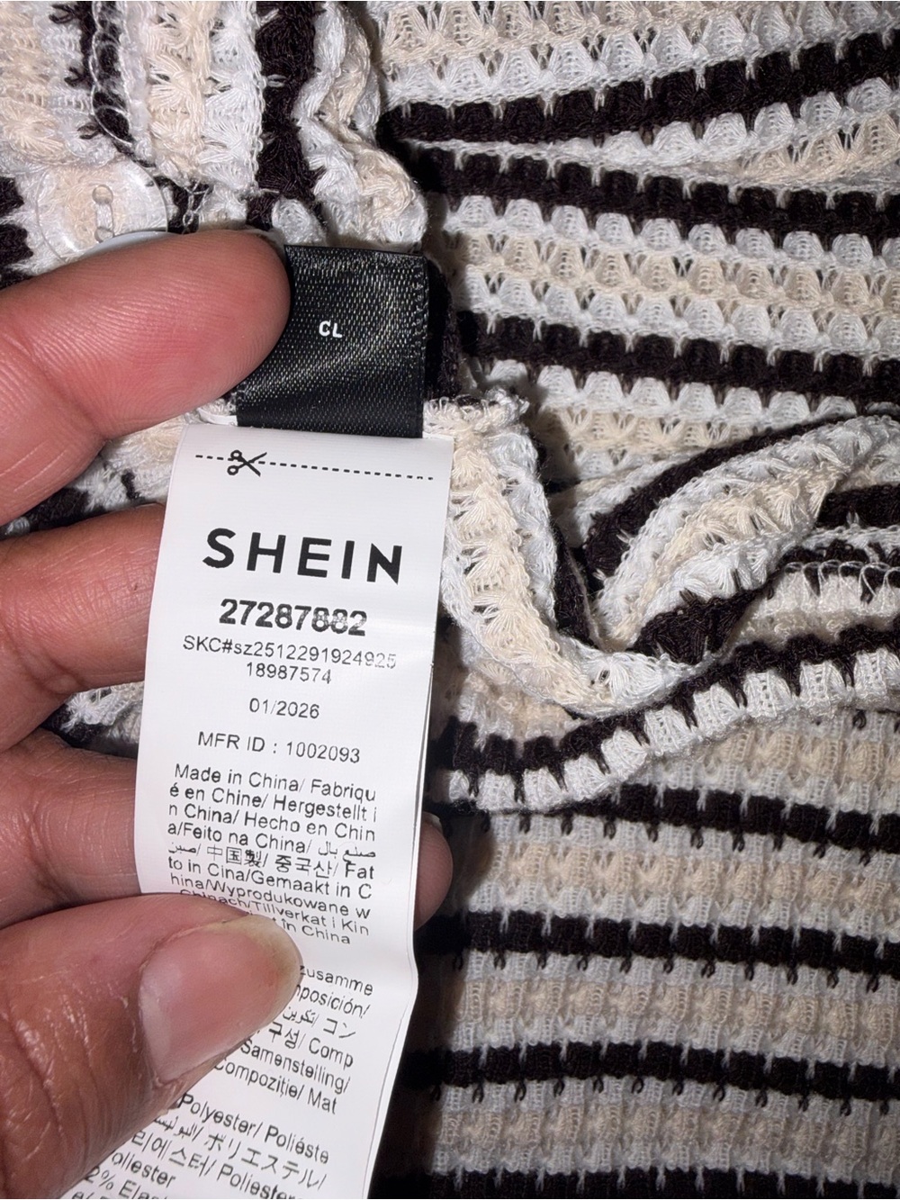 SHEIN maternity black and white knit set - Picture 6 of 9